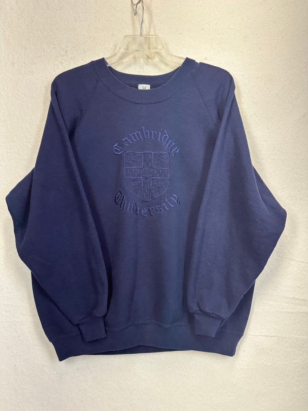 University Embroiderers Cambridge University Crewneck Vintage Women's SZ XXL